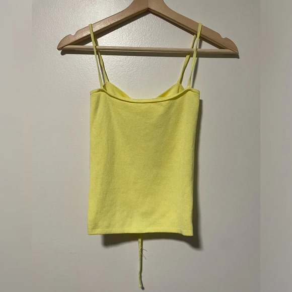 Vibrant Yellow Ruched Drawstring Camisole – Perfect  for Summer - Picture 7 of 8